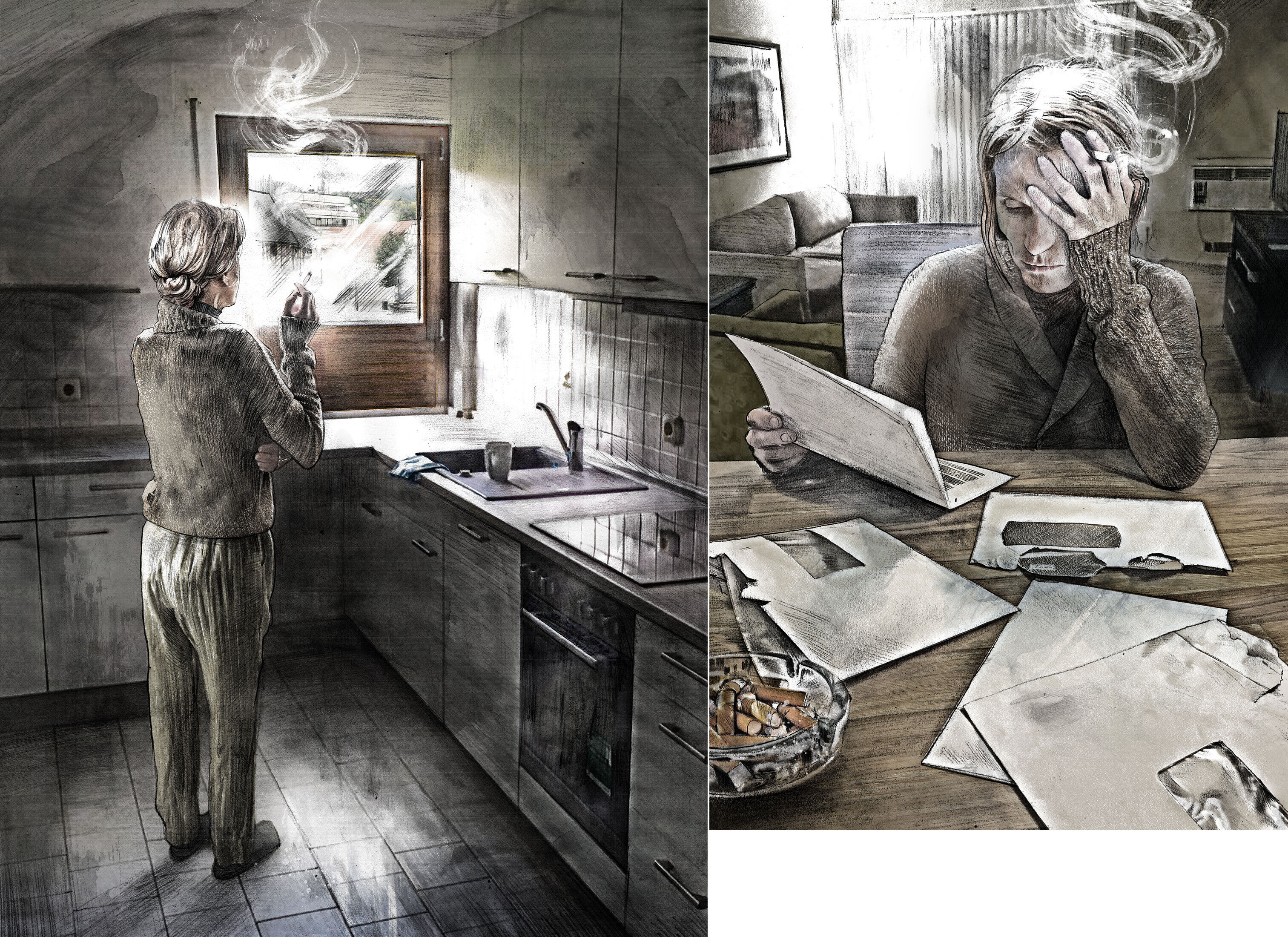 Sozialamt illustration - Kornel Illustration | Kornel Stadler portfolio