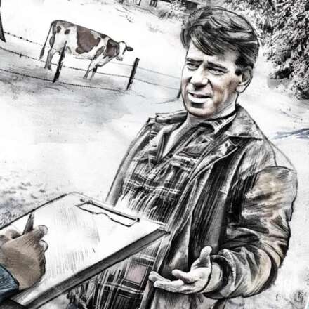 Work Story illustration realistic farmer Kornel Illustration | Kornel Stadler