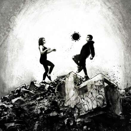 Work Corona jugend genaration z youth survival anpassung adaptability illustration Kornel Illustration | Kornel Stadler