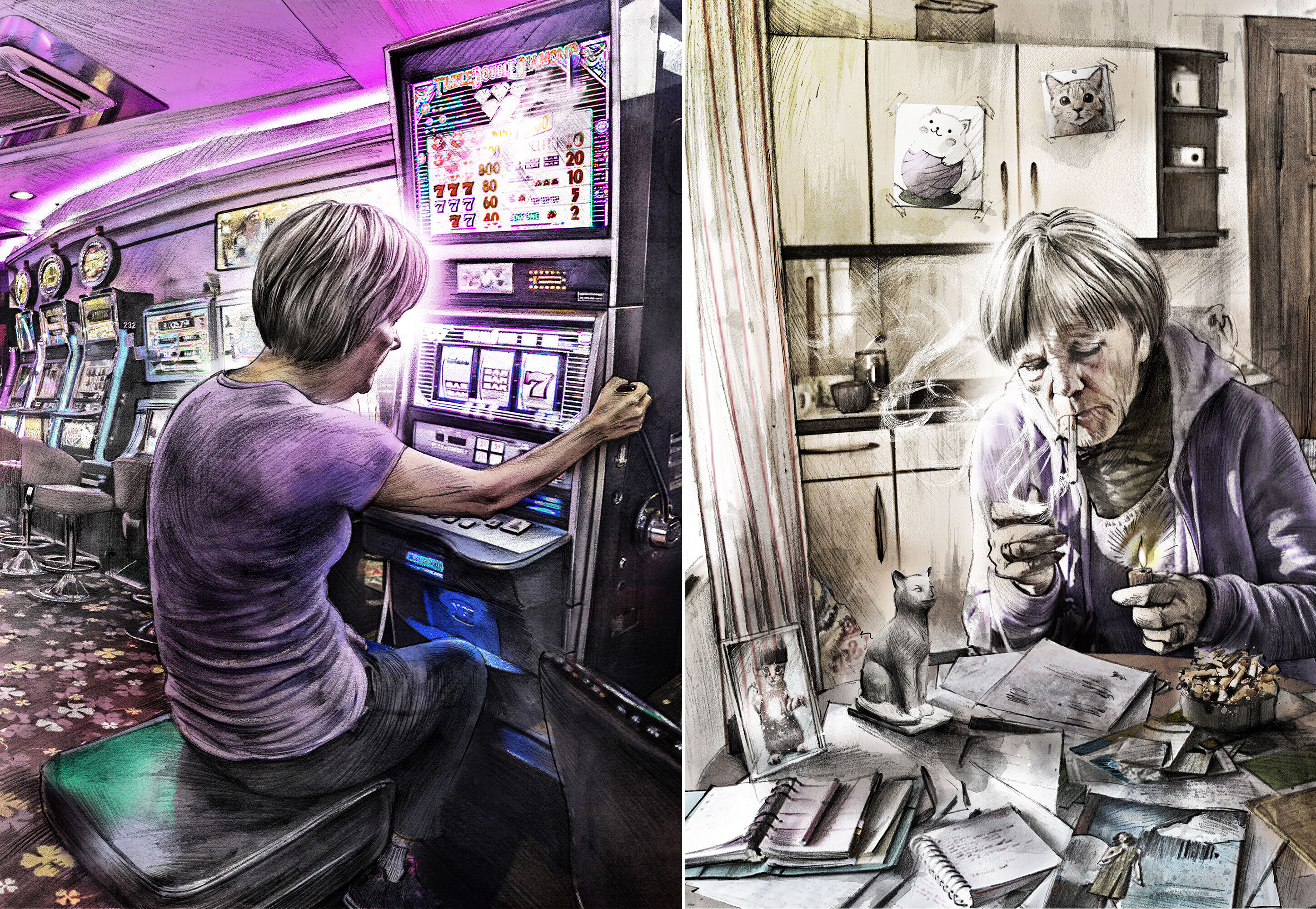 Spielucht Casino - Kornel Illustration | Kornel Stadler portfolio
