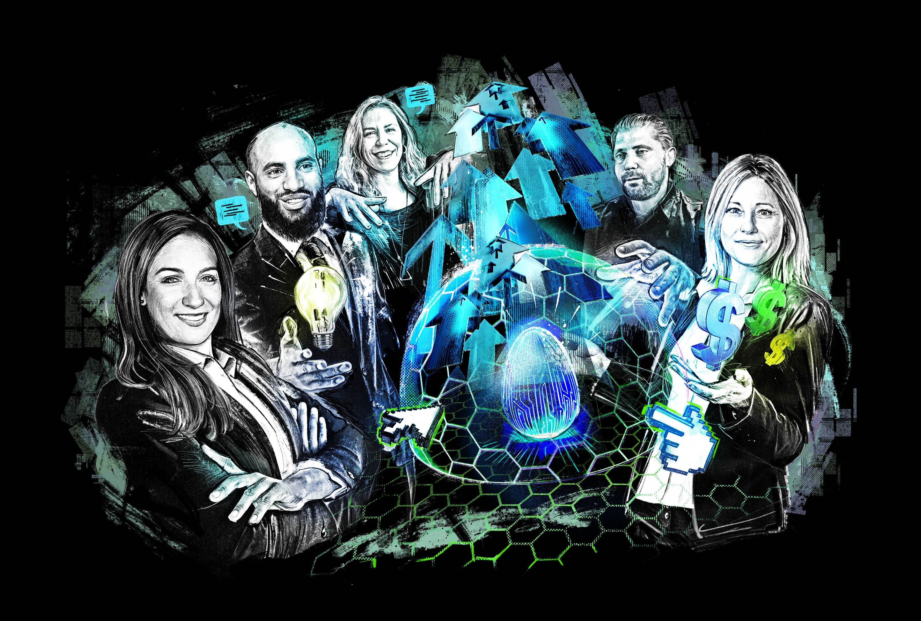 Incubators Digital Shapers illustration editorial technology tech start up innovation - Kornel Illustration | Kornel Stadler portfolio