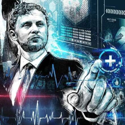 Work E Medics Digital Shapers illustration editorial cyber tech technology health care medizin science forschung biotech Kornel Illustration | Kornel Stadler