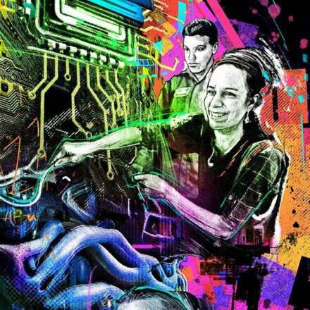 Work AI Generators Digital Shapers illustration editorial cyber tech technology ai ki artificial intelligence brain meta Kornel Illustration | Kornel Stadler