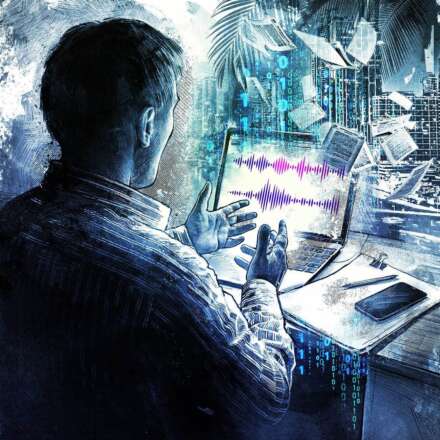 Work Panamapapers Whistleblower Panama Papers interview anonym illustration editorial laptop dark Kornel Illustration | Kornel Stadler