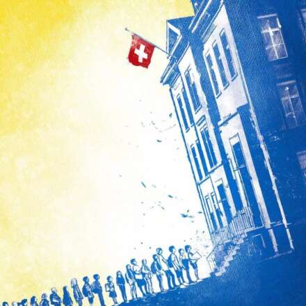 Work Ukraine fluechtlingeskinder schulen schweiz refugees Kornel Illustration | Kornel Stadler