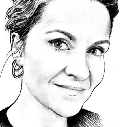 Work Froelein Da Capo Portrait illustration zeichnung eitorial drawing schwarz weiss black and white portraet Kornel Illustration | Kornel Stadler