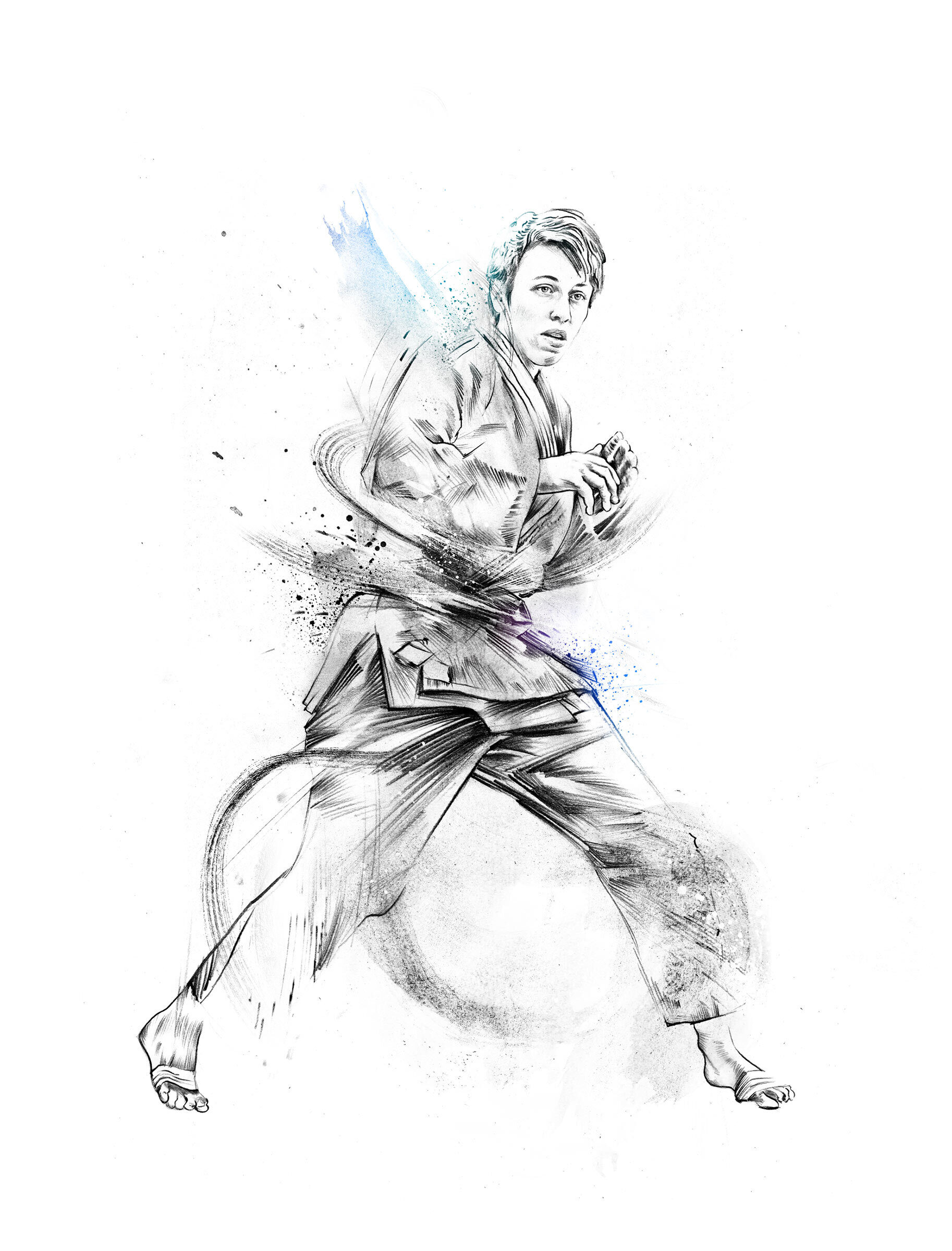 Judo sport illustration - Kornel Illustration | Kornel Stadler portfolio