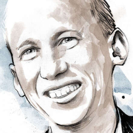 Work Oliver gassmann Portrait illustration zeichnung eitorial drawing schwarz weiss black and white portraet Kornel Illustration | Kornel Stadler
