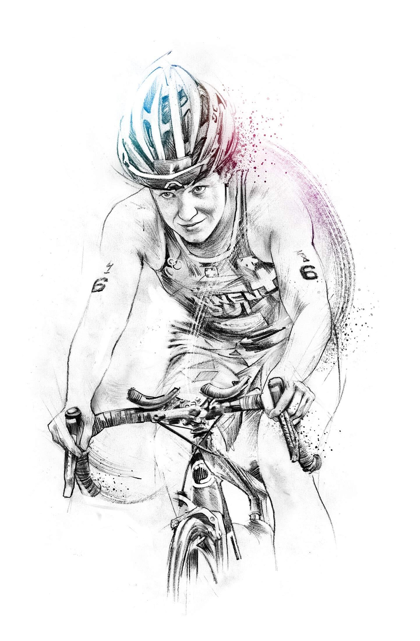 Triathlon Illustration - Kornel Illustration | Kornel Stadler portfolio
