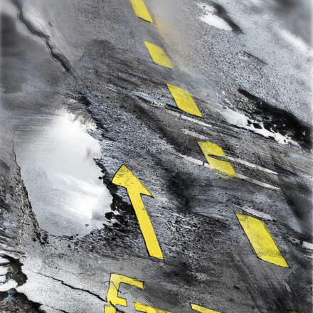 Work Veloweg fahrrad wueste asphalt strasse illustration Kornel Illustration | Kornel Stadler