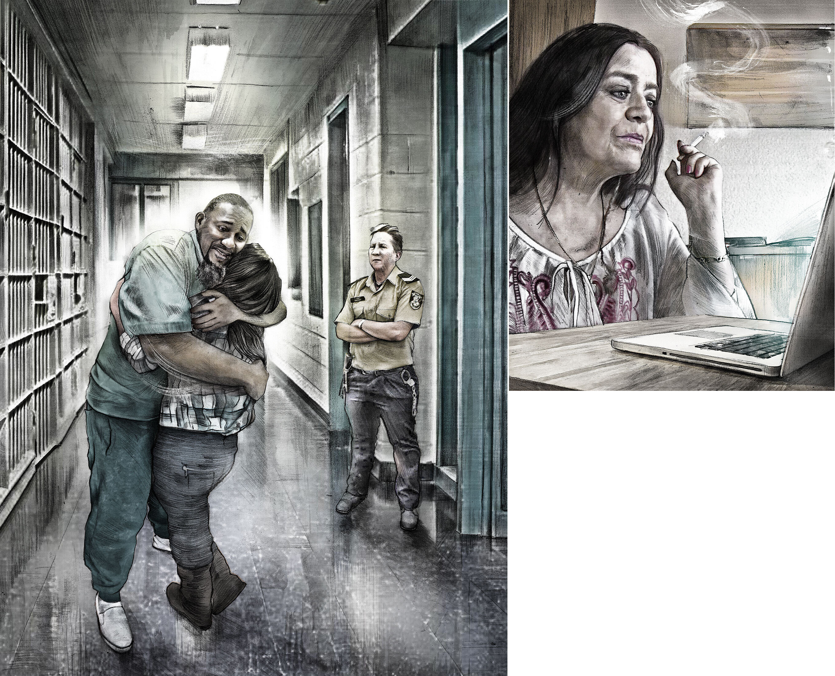Married loive jail illustration - Kornel Illustration | Kornel Stadler portfolio